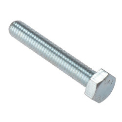 M8x20 Hex Head Set Screw Zinc Plated (Pack of 200) [Grade 8.8]