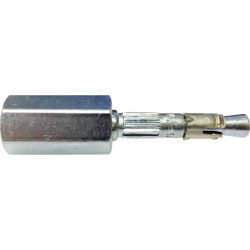 M8 / M10 - 6 x 25mm Nail-In Socket Dual Thread Zinc Plated(Pack of 100)