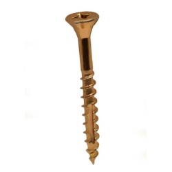 4x70mm Ulti-mate PoziSquare Double Csk Woodscrews - Zinc Yellow (Pack of 200)