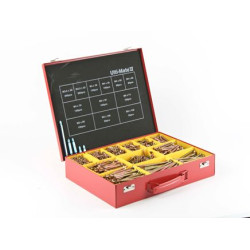 Ulti-mate PoziSquare Double Csk Woodscrews Metal Case - Zinc Yellow (Pack of 1,570)