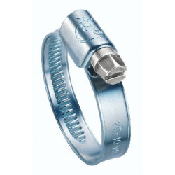 Ace W1 Size 000 9.5-12mm Hose Clip Zinc Plated (Pack of 10) [BS 5315]