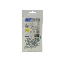 3.2 x 12 Aluminium / Steel Dome Head Rivets (5x Pack of 100) [Bagged]