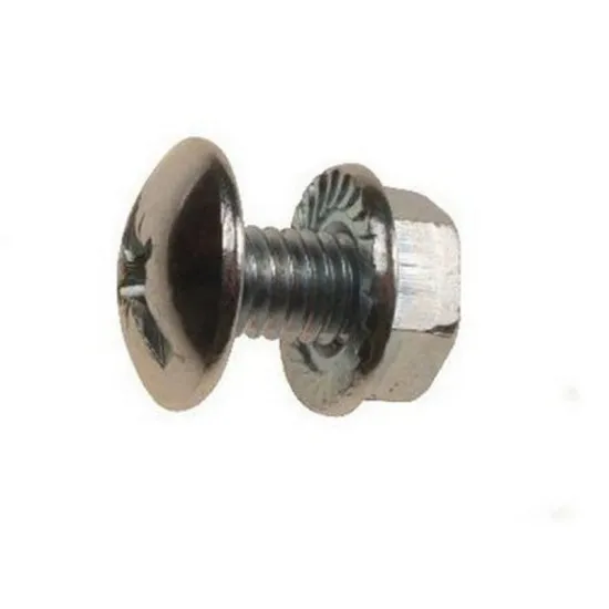 M6x30 Mushroom Head Tray Bolts Zinc Plated (Single Unit)