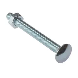M6x20 Cup Square Hex Coach Bolts Zinc Plated (Pack of 200)