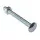M6x20 Cup Square Hex Coach Bolts Zinc Plated (Pack of 200)