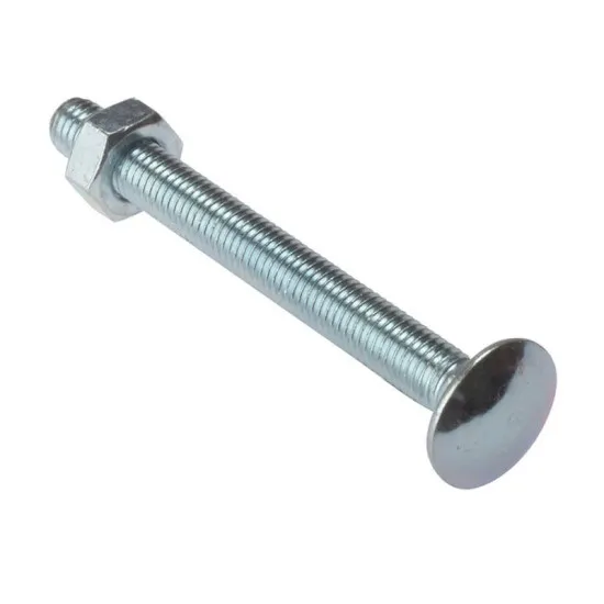 M12x70 Cup Square Hex Coach Bolts Zinc Plated (Pack of 25)