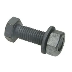 M20x100 Hex Head Set Screw / Washer / Nut Galvanised CE Certified (Pack of 50) [Grade 8.8]