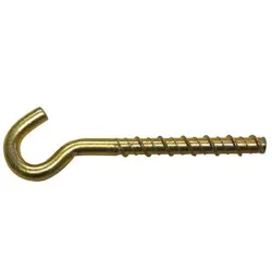 M6x50 Hook Thunderbolt - Yellow Zinc (Pack of 50)