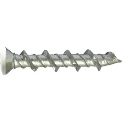 5.x32mm Countersunk Head Wall Screws Heavy Section White Head (Pack of 100)