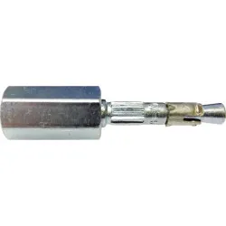 M8 / M10 - 6 x 25mm Nail-In Socket Dual Thread Zinc Plated(Pack of 100)