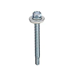 5.5x25mm Hex Head Self Drill Cladding Screw Light Section (Pack of 100) [16mm Washer]