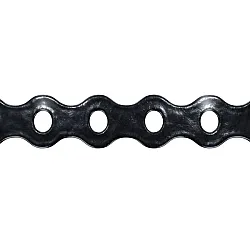 12mm x 10m Round Perforated Fixings Bands Black