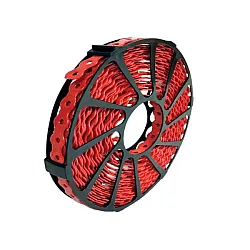 12mm x 10m Round Perforated Fixings Bands Red