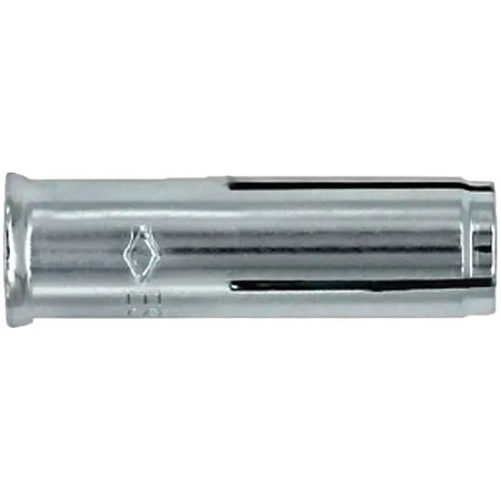 M8/10x30 Lipped Drop-In Anchors Zinc Plated CE - To Suit M8 Threads (Pack of 100) [ETA Approved]