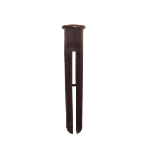 7 x 37mm Bulk Loose Plastic Plugs - Brown (Pack of 5,000)