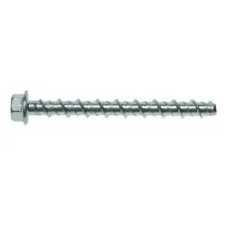 M5/6x50 Hex Head Flange Ankerbolts Zinc Plated (Pack of 10)