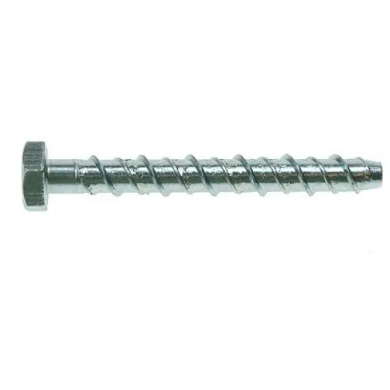 M8/10x60 Hex Head Ankerbolts Zinc Plated (Pack of 4)