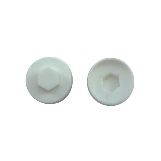 16mm Cover Caps - White (Pack of 1,000) [00E55]