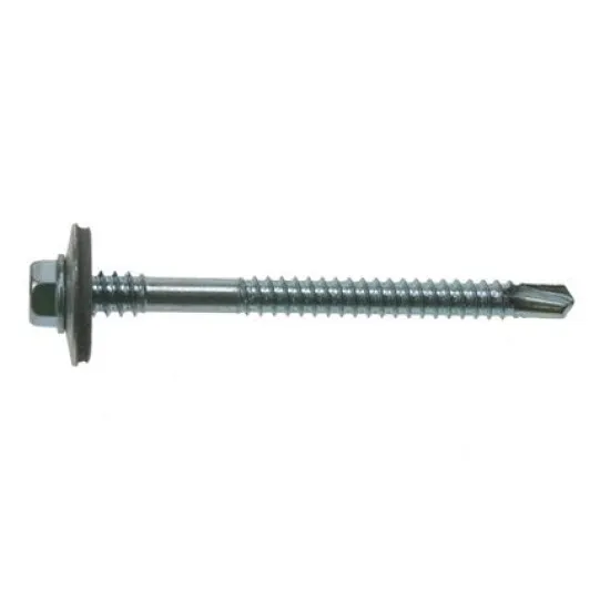 5.5 x 150mm Metalfix High Thread Self-Drilling Screws Light Section (Pack of 100) [19mm Washer]