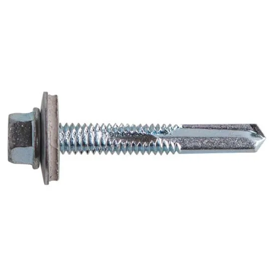 5.5x25 Metalfix Self Drilling Screws Heavy Section Light Section Stainless Steel (Pack of 100) [16mm Washer]
