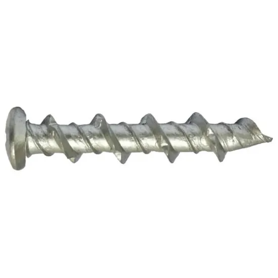 5.x38mm Pan Head Wall Screws Heavy Section Zinc Plated Head (Pack of 100)