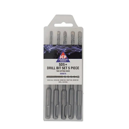 5 Piece SDS+ Drill Set 5, 5.5, 6, 7 and 8mm