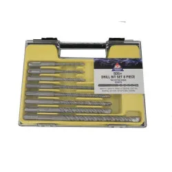 8 Piece SDS+ Drill Set 5, 5.5, 6, 6.5, 7, 8, 10 and 12mm