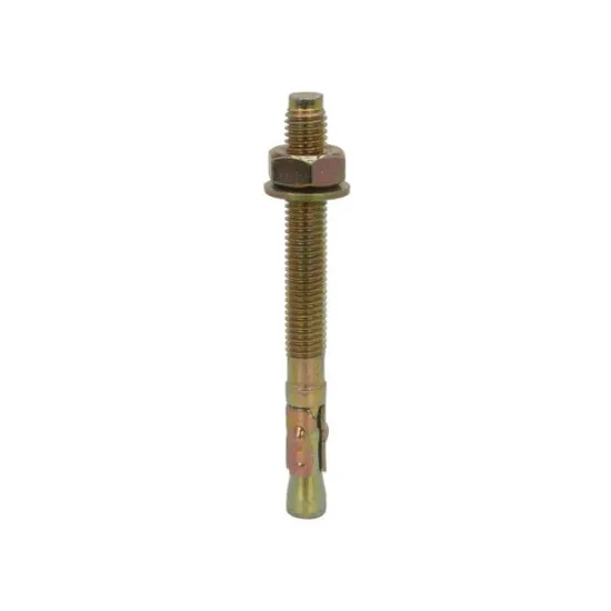 M10x100 Throughbolts Zinc Yellow (Pack of 50)