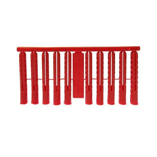 7 x 37mm JCP Premium Plastic Red Plugs (Pack of 1,000)