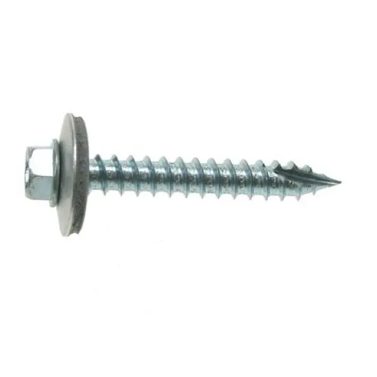 6.3x80 Metalfix Gash Point Screws Heavy Section Zinc Plated (Pack of 100) [19mm Washer]