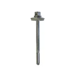 5.5x22 Metalfix H/Duty Self Drilling Screws Heavy Section Zinc Plated (Pack of 100) [16mm Washer]