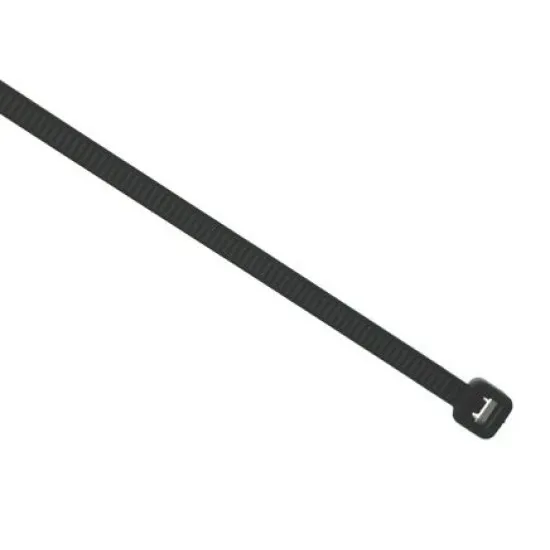 200 x 3.6mm Black Cable Ties (Pack of 100)