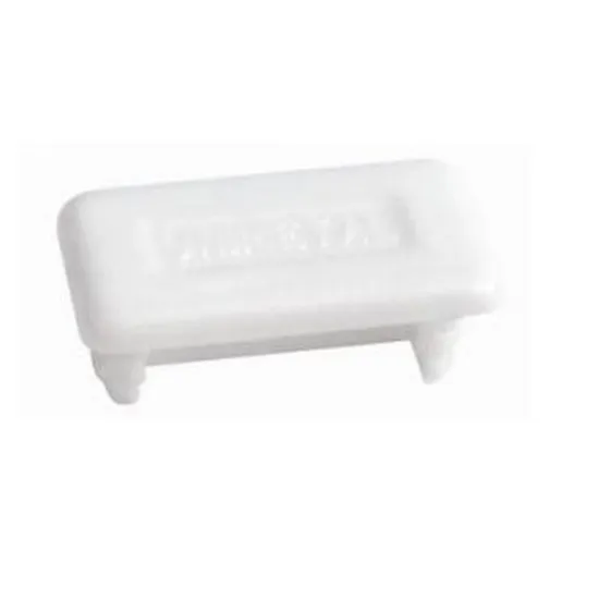 End Caps 41x21mm White Shallow (Pack of 100) End Caps 41x21mm White Shallow (Pack of 100)