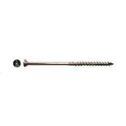 M8 x 180 Csk Panel Twistec Timber Screws T40 CE Approved - Yellow Zinc Plated (Pack of 50)