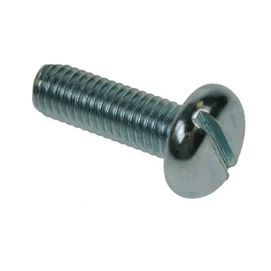 M6x20 Pan Slotted Machine Screws Zinc Plated (Pack of 100)