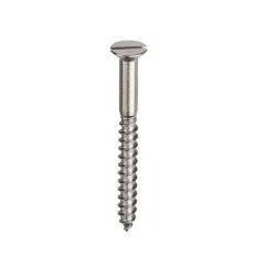4.0x40 Csk Slotted Woodscrews Stainless Steel (Pack of 200) [Grade 304-A2]