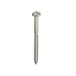 5.5x50 Pozi Round Woodscrews Stainless Steel (Pack of 200) [Grade 304 A2]