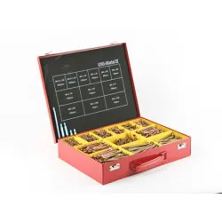 Ulti-mate PoziSquare Double Csk Woodscrews Metal Case - Zinc Yellow (Pack of 1,570)