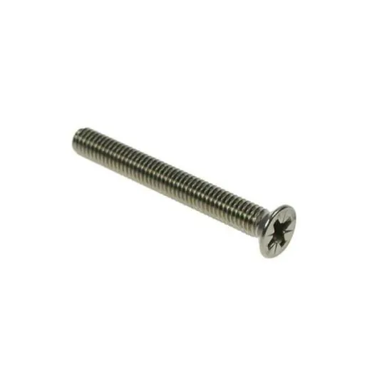 M2x4 Countersunk Pozi Machine Screws Stainless Steel (Pack of 1,000) [DIN 963 Grade 304 A2]