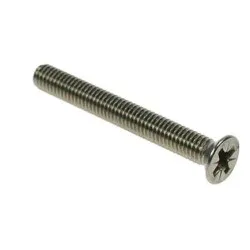 M6x25 Countersunk Pozi Machine Screws Stainless Steel (Pack of 200) [DIN 963 Grade 316 A4]