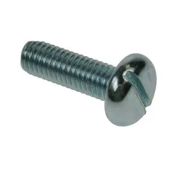 M2.5x6 Pan Slotted Machine Screws Zinc Plated (Pack of 2,000)
