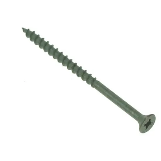 8 x 2.1/2 Pozi Csk Decking Screws - Green Coated (Tub of 1,100) 8 x 2.1/2 Pozi Csk Decking Screws - Green Coated (Tub of 1,100)