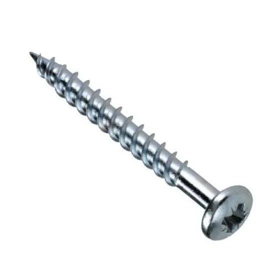 10 x 2.1/2 Pozi Round Twinthread Woodscrews - Zinc Plated (Pack of 100) 10 x 2.1/2 Pozi Round Twinthread Woodscrews - Zinc Plated (Pack of 100)