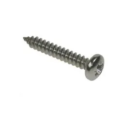 M5.5 x 25mm Pan Pozi Self-Tapping AB Screws Stainless Steel (Pack of 500) [Grade 316-A4 DIN 7981]