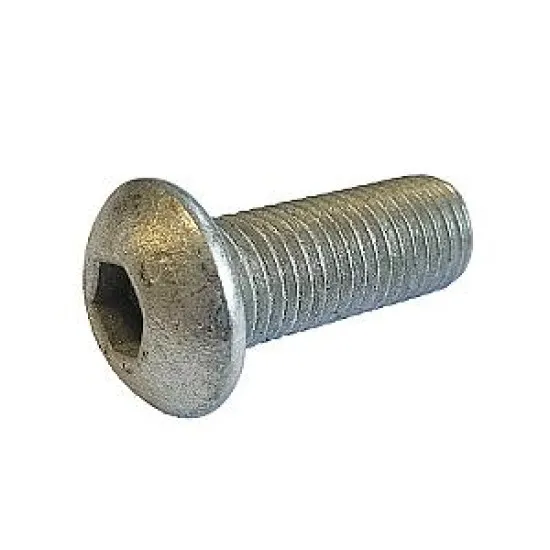 M16x45 Button Socket Screws Galvanised (Single Item) [Grade 10.9]