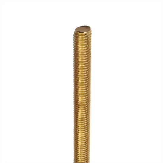 M5 x 1m Threaded Rod Brass DIN 975 (Single Bar)