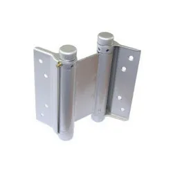 75mm Double Action Spring Hinge 280 Silver Lacquered [Pair]