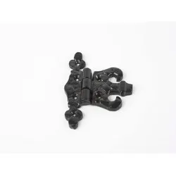89mm Antique Unequal Hinge KX953 Black [Pair] (Box of 10)