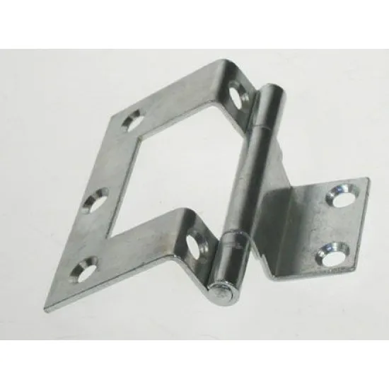 63mm Cranked Cabinet Hinge 107 Zinc Plated [Pair] (Box of 10)