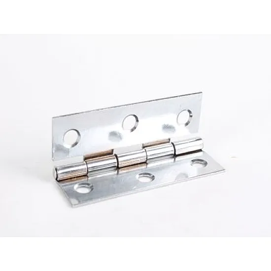 100mm Cranked Light Steel Butt Hinge 1838 Chrome Plated [Pair] (Box of 5)